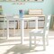 Flash Furniture White Kids Solid Hardwood 3 PC Table & Chair Set TW-WTCS-1001-WH-GG - alternate 7